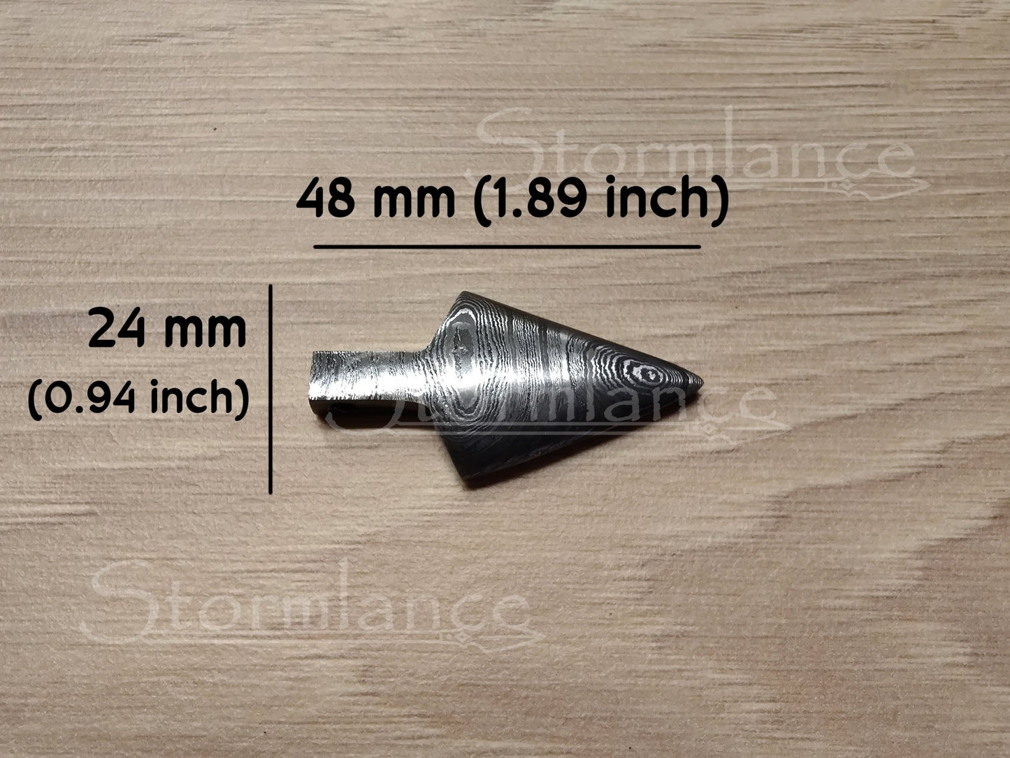 Arrowhead Pendant, Damascus Steel - Stormlance