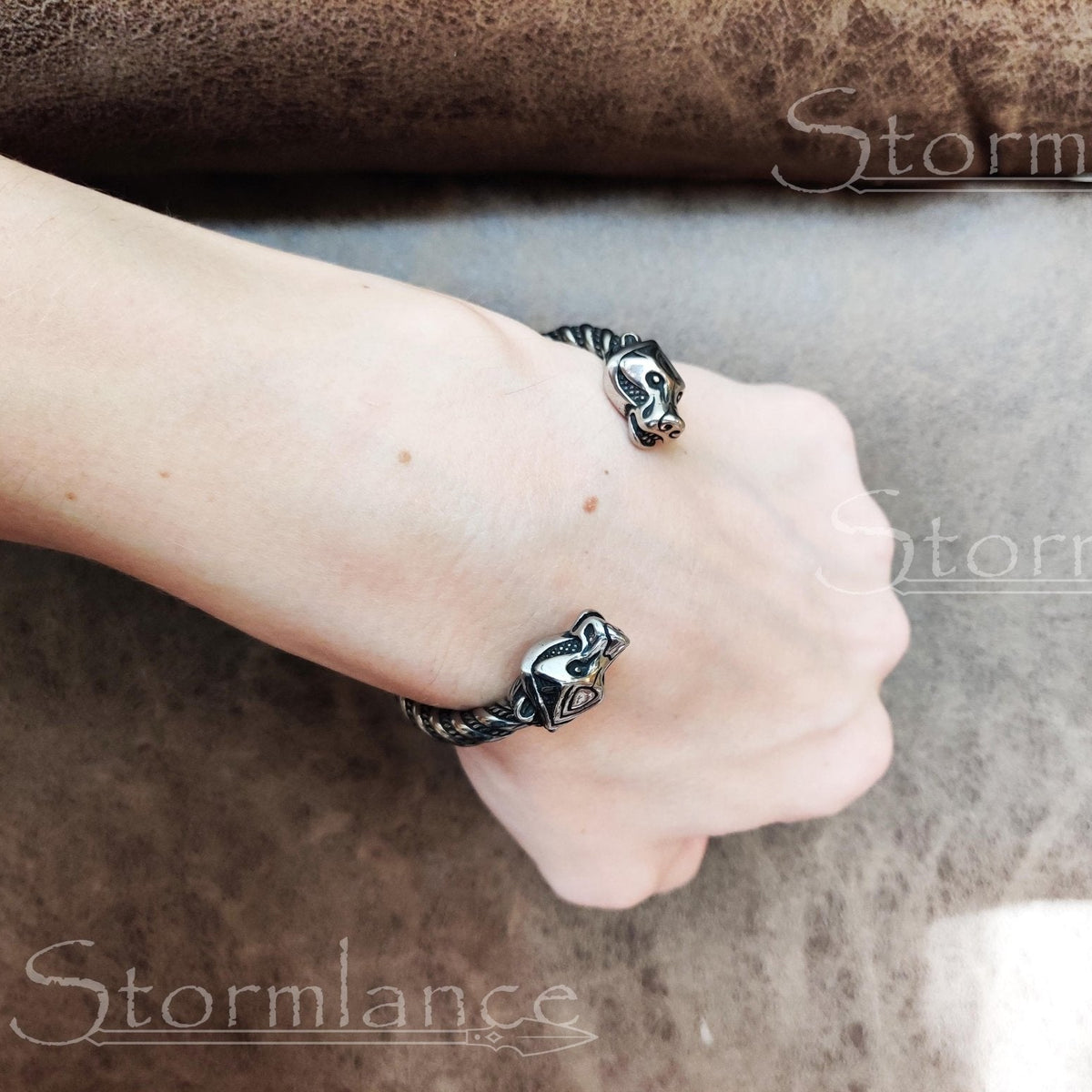 Bear Bracelet, Stainless Steel - Stormlance