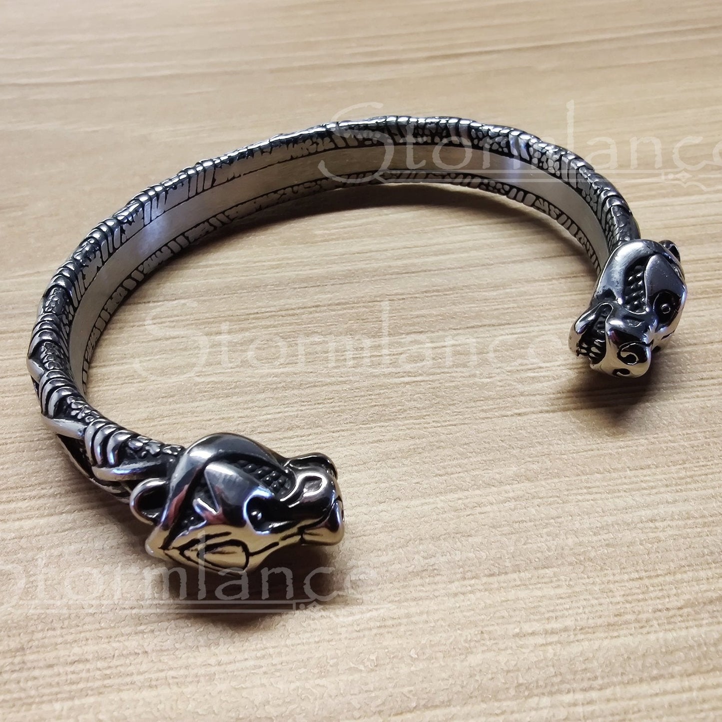 Berserker Bear Bracelet, Stainless Steel - Stormlance