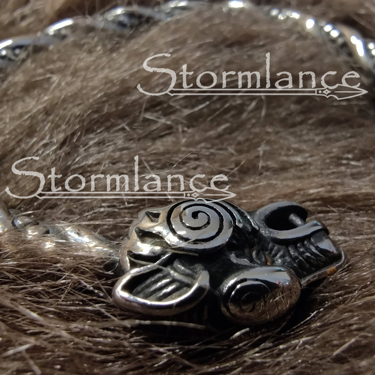 Geri and Freki Arm Ring, Stainless Steel - Stormlance