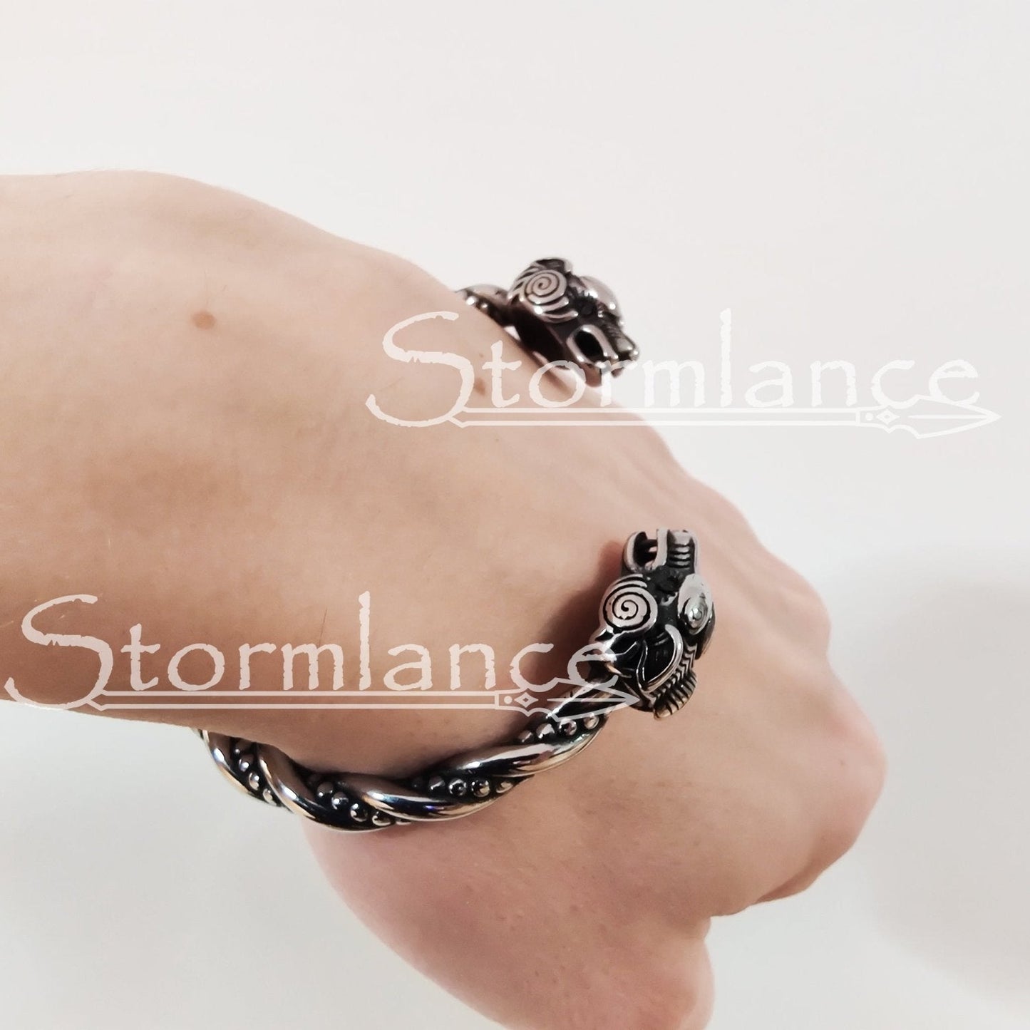 Geri and Freki Arm Ring, Stainless Steel - Stormlance