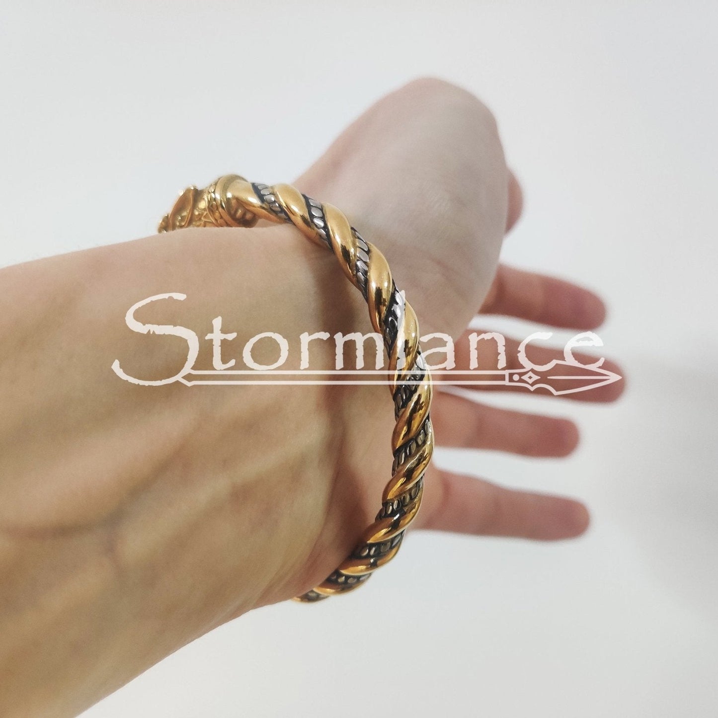 Geri and Freki Arm Ring, Stainless Steel - Stormlance