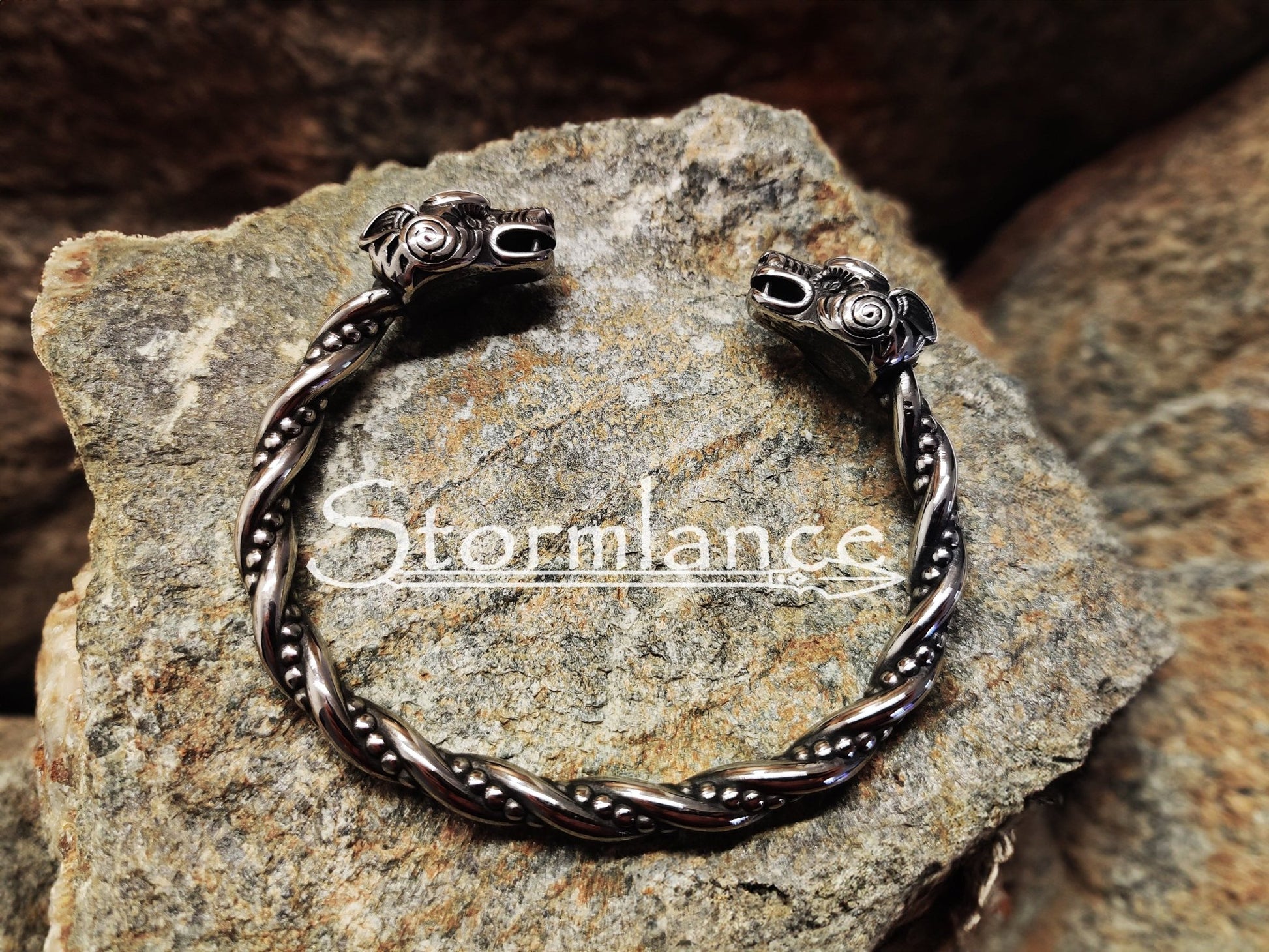 Geri and Freki Arm Ring, Stainless Steel - Stormlance