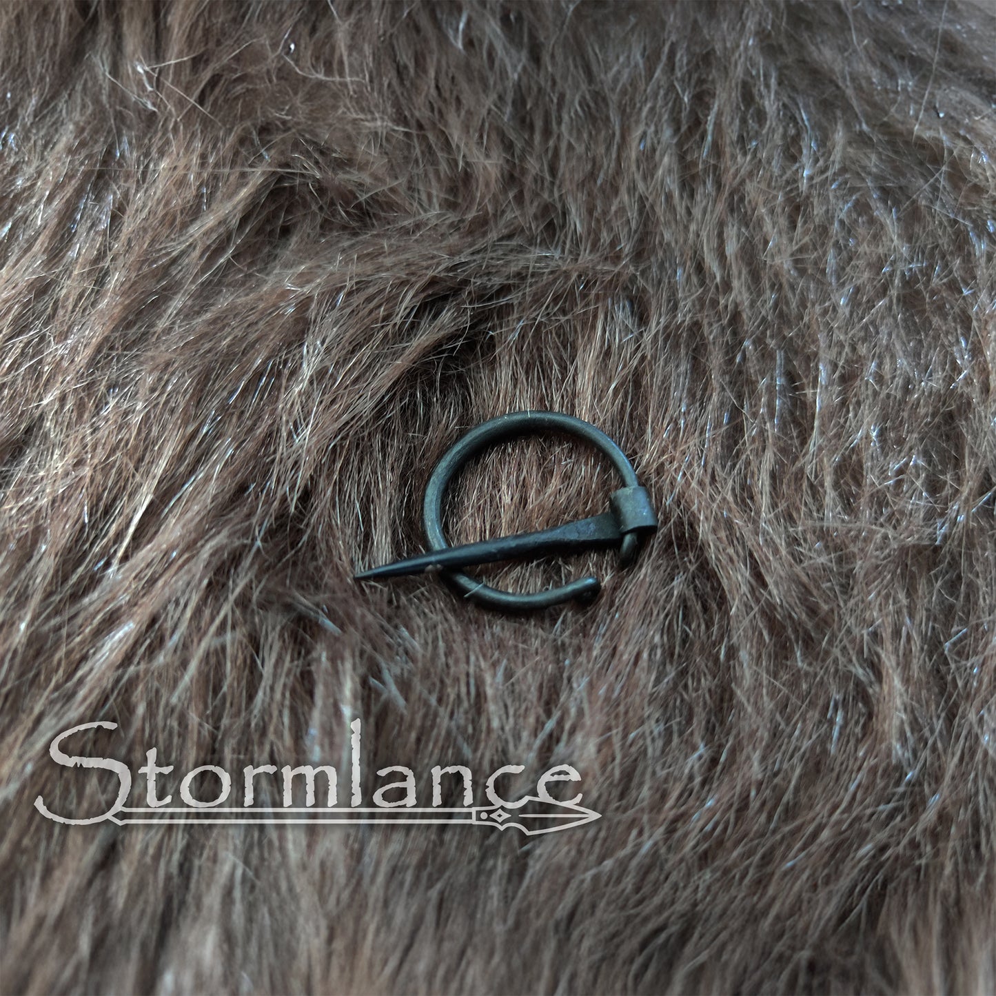 Hand - Forged Viking Fibula, Iron - Stormlance