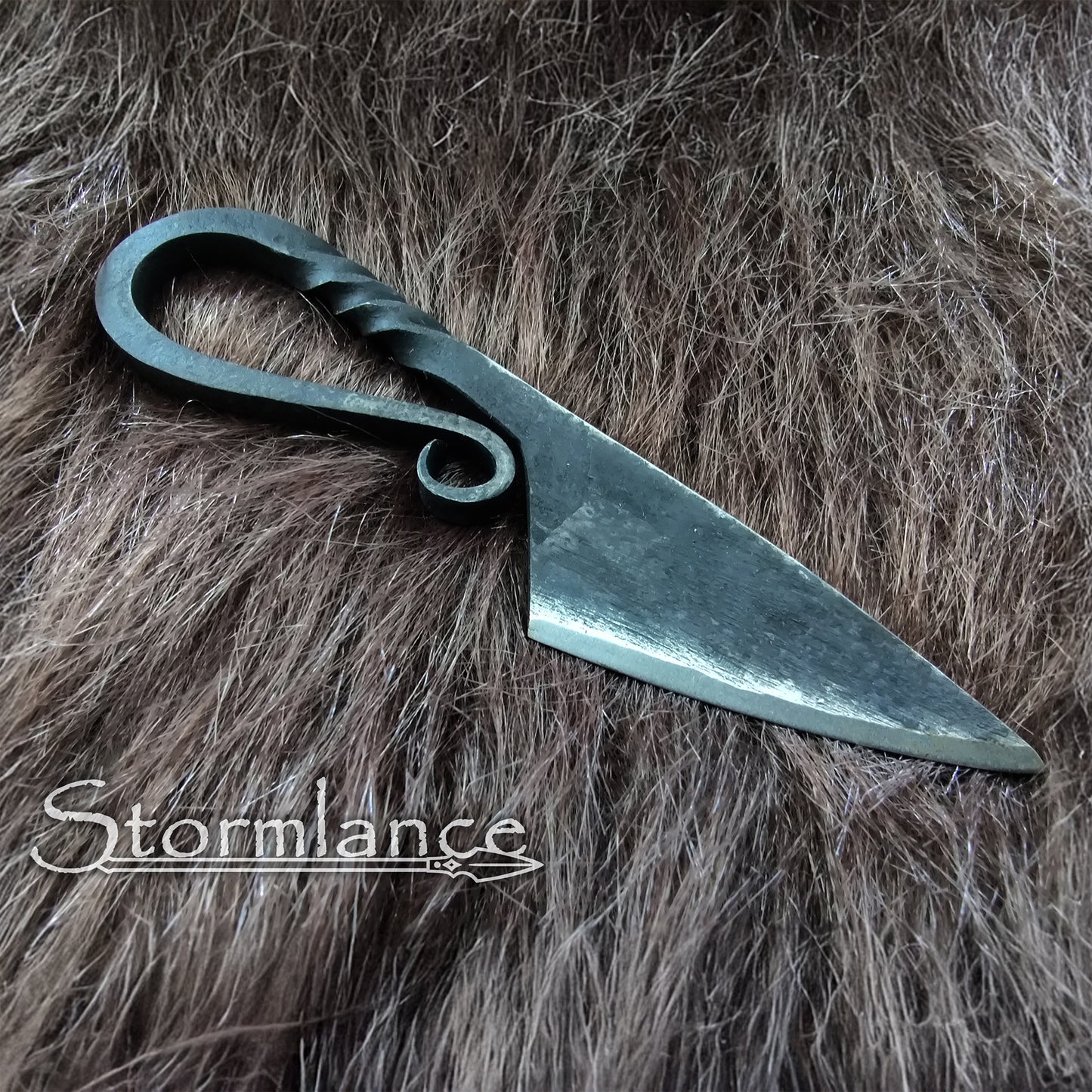 Hand - Forged Viking Neck Knife, High - Carbon Steel - Stormlance