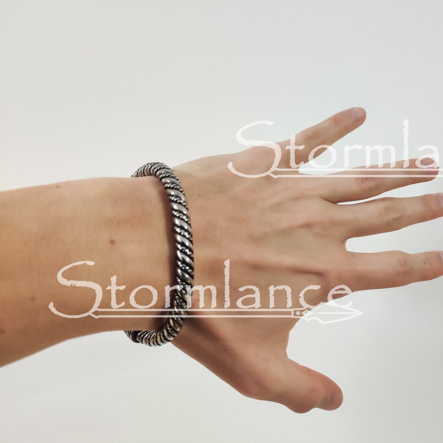 Huginn and Muninn Arm Ring, Stainless Steel - Stormlance