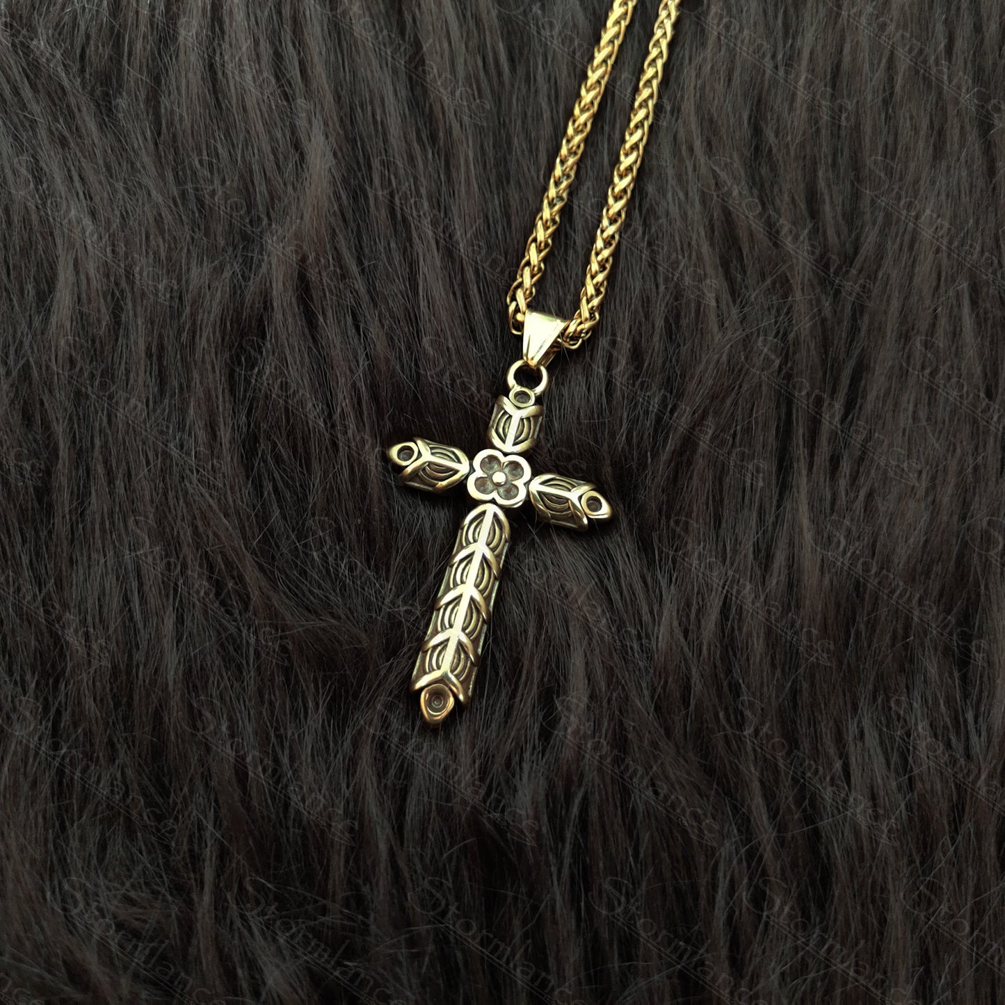 Athelstan Cross Pendant, Stainless Steel