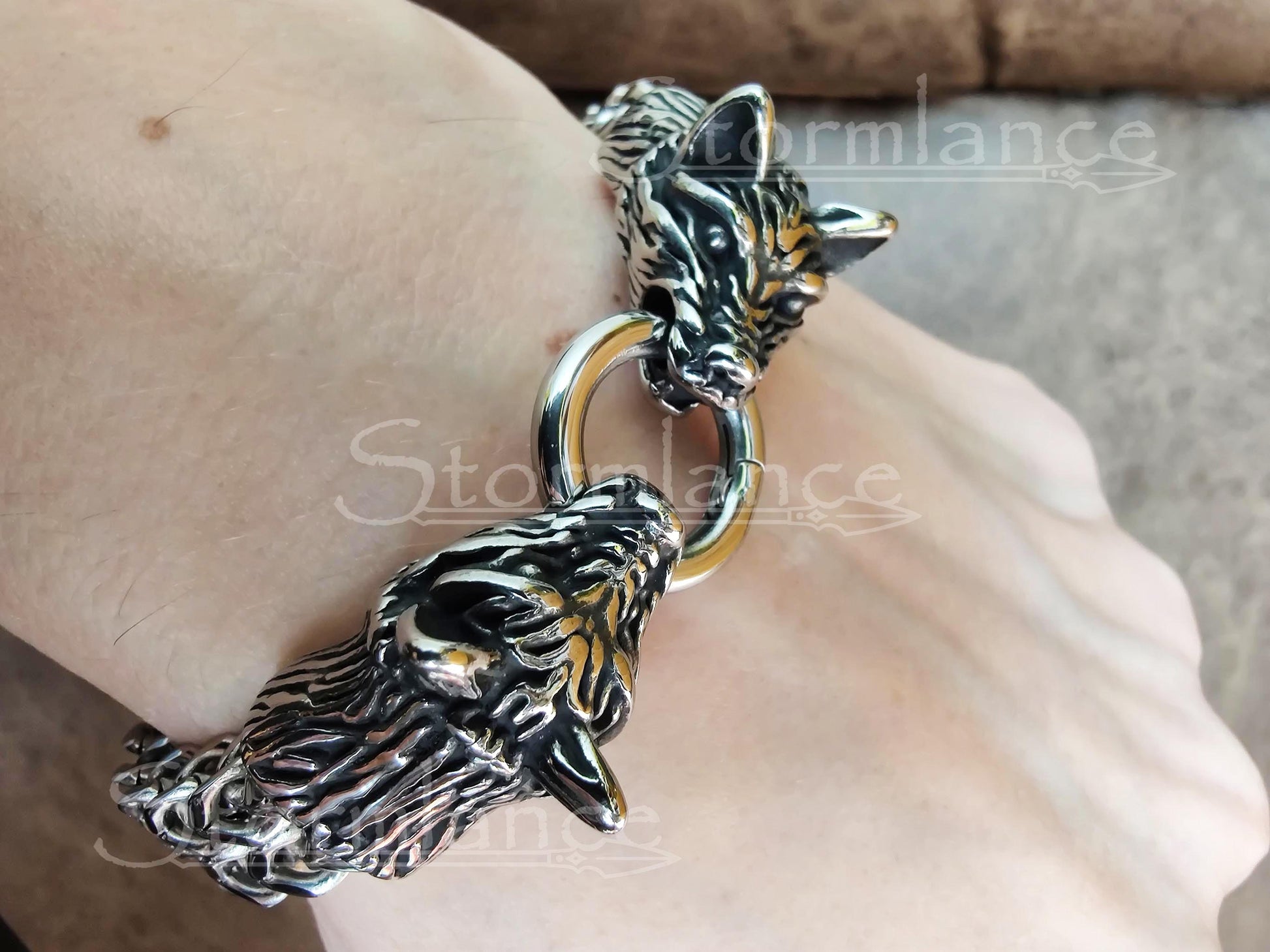 Wolf Bracelet, Stainless Steel