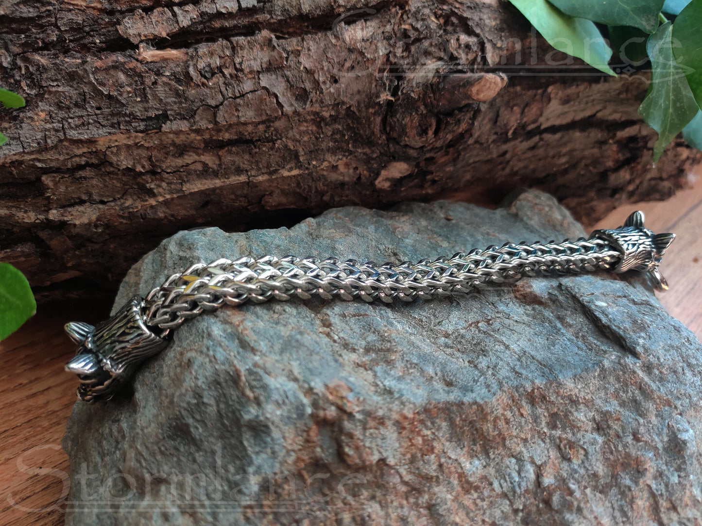 Wolf Bracelet, Stainless Steel