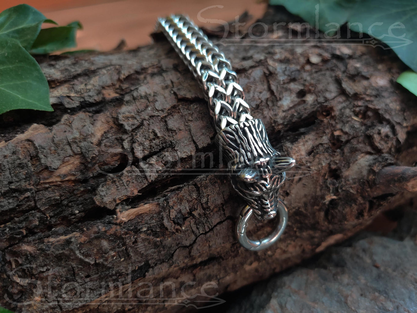 Wolf Bracelet, Stainless Steel