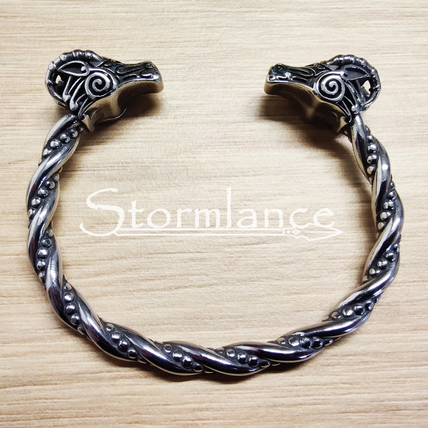 Thor's Goats Arm Ring – 316L Stainless Steel
