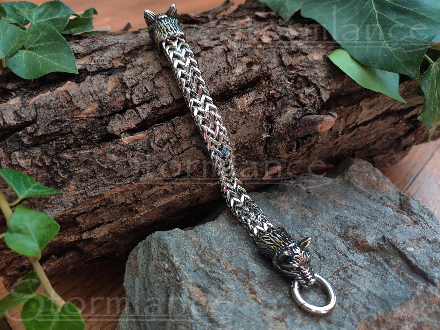 Wolf Bracelet, Stainless Steel