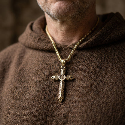 Athelstan Cross Pendant, Stainless Steel