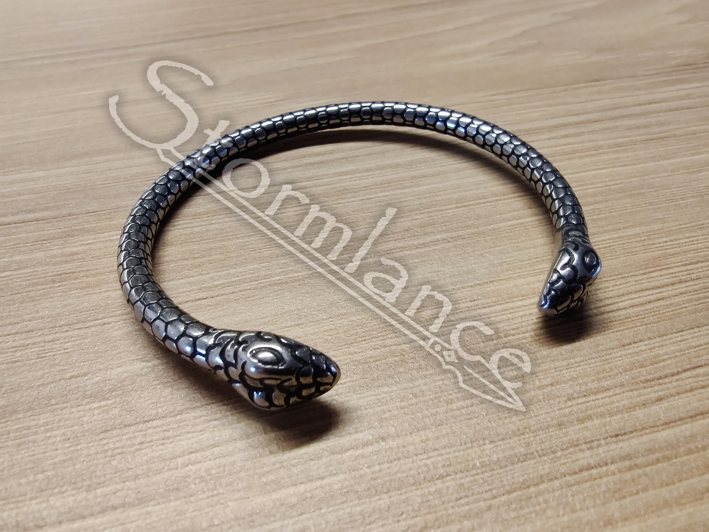 Jormungandr Bracelet, Stainless Steel