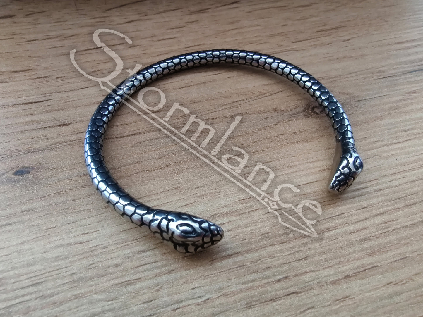 Jormungandr Bracelet, Stainless Steel