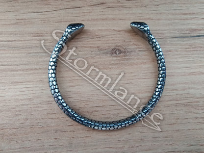 Jormungandr Bracelet, Stainless Steel