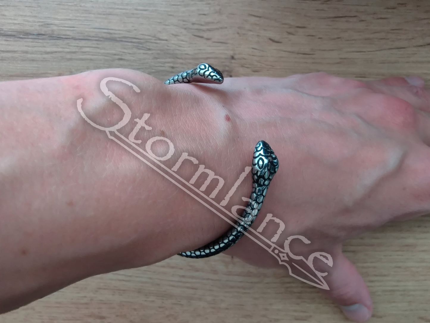 Jormungandr Bracelet, Stainless Steel