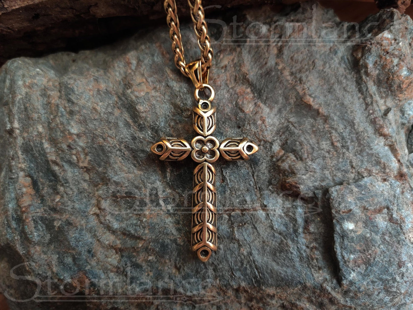 Athelstan Cross Pendant, Stainless Steel - Stormlance