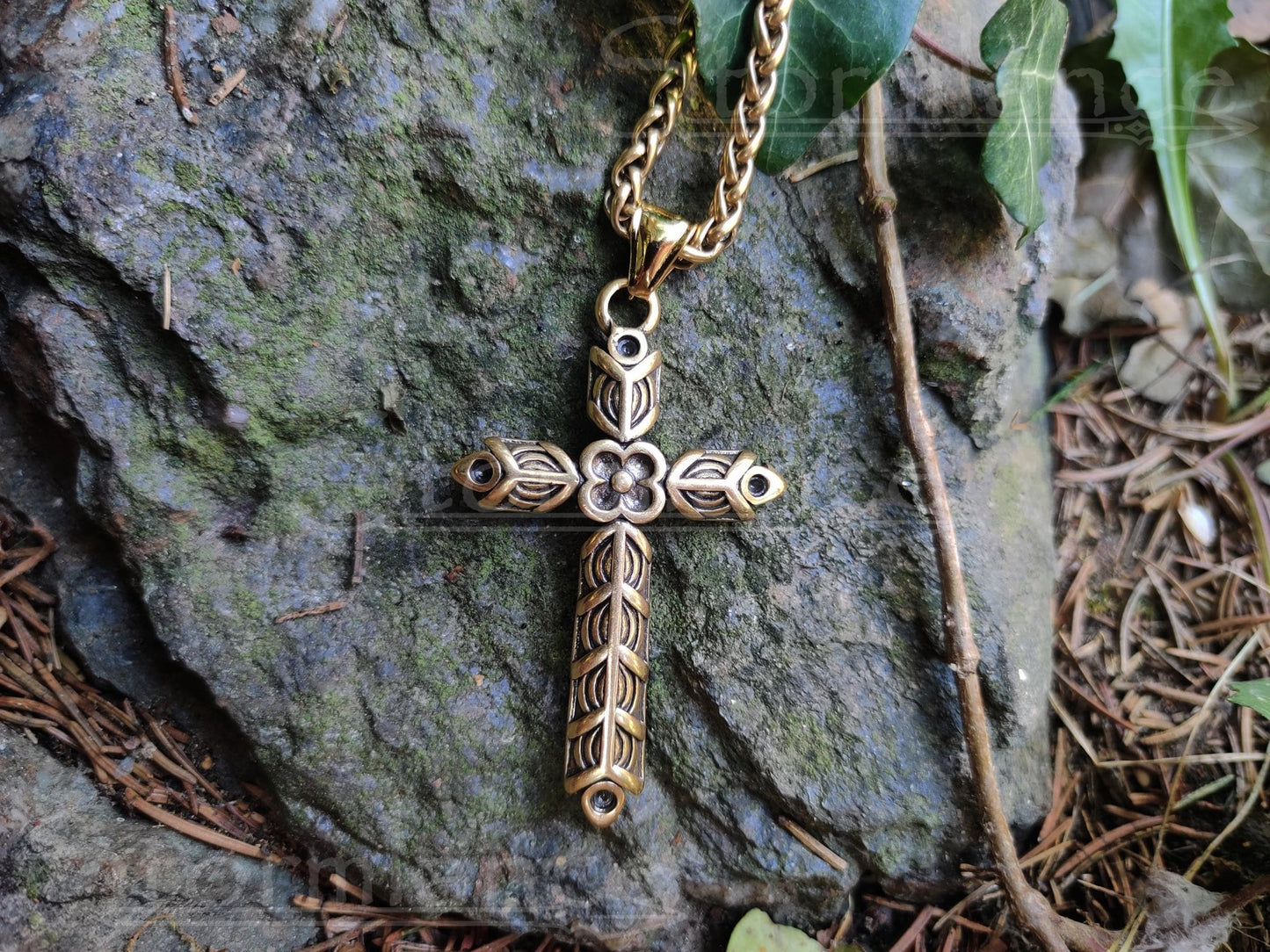 Athelstan Cross Pendant, Stainless Steel - Stormlance