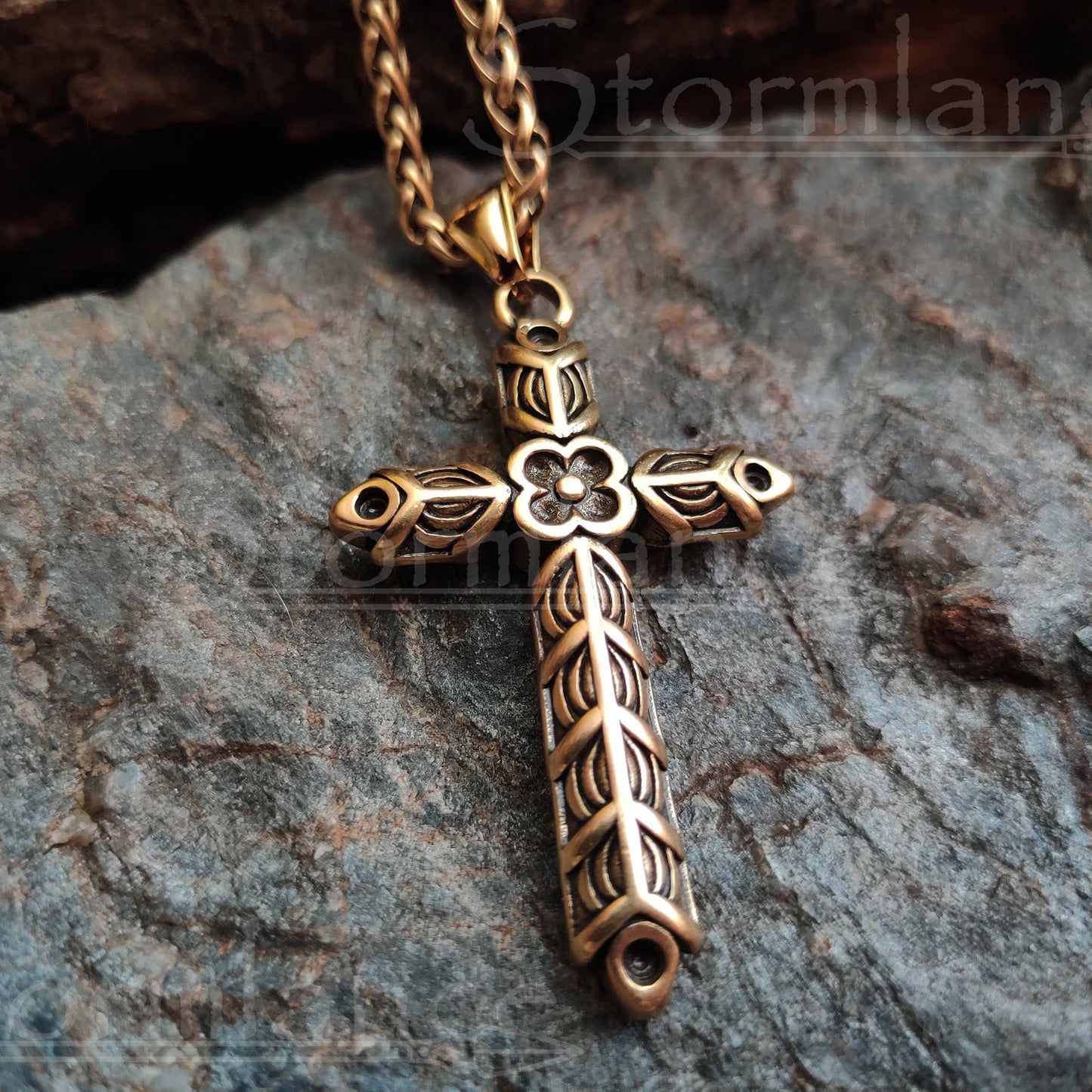 Athelstan Cross Pendant, Stainless Steel - Stormlance