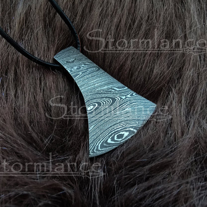 Axe Pendant, Damascus Steel - Stormlance