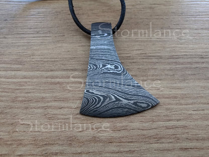 Axe Pendant, Damascus Steel - Stormlance