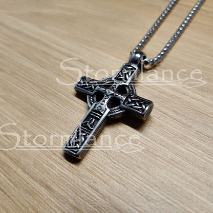 Celtic Cross, Stainless Steel - Stormlance