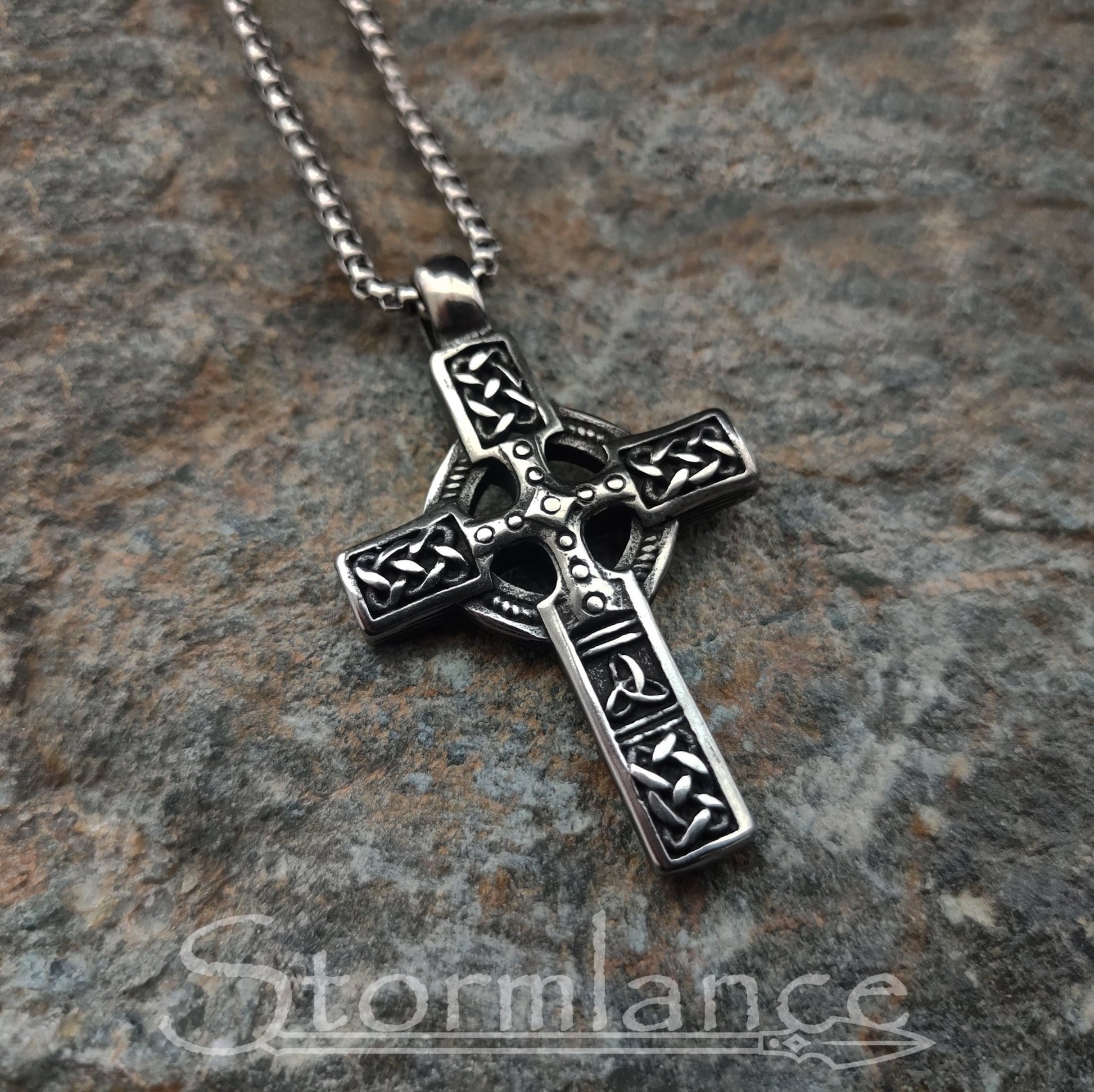 Celtic Cross, Stainless Steel - Stormlance