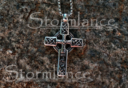 Celtic Cross, Stainless Steel - Stormlance