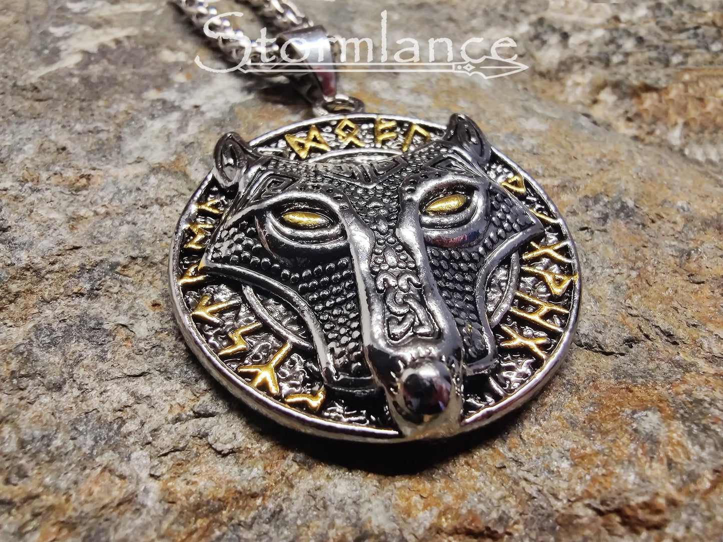 Fenrir Necklace, Stainless Steel - Stormlance