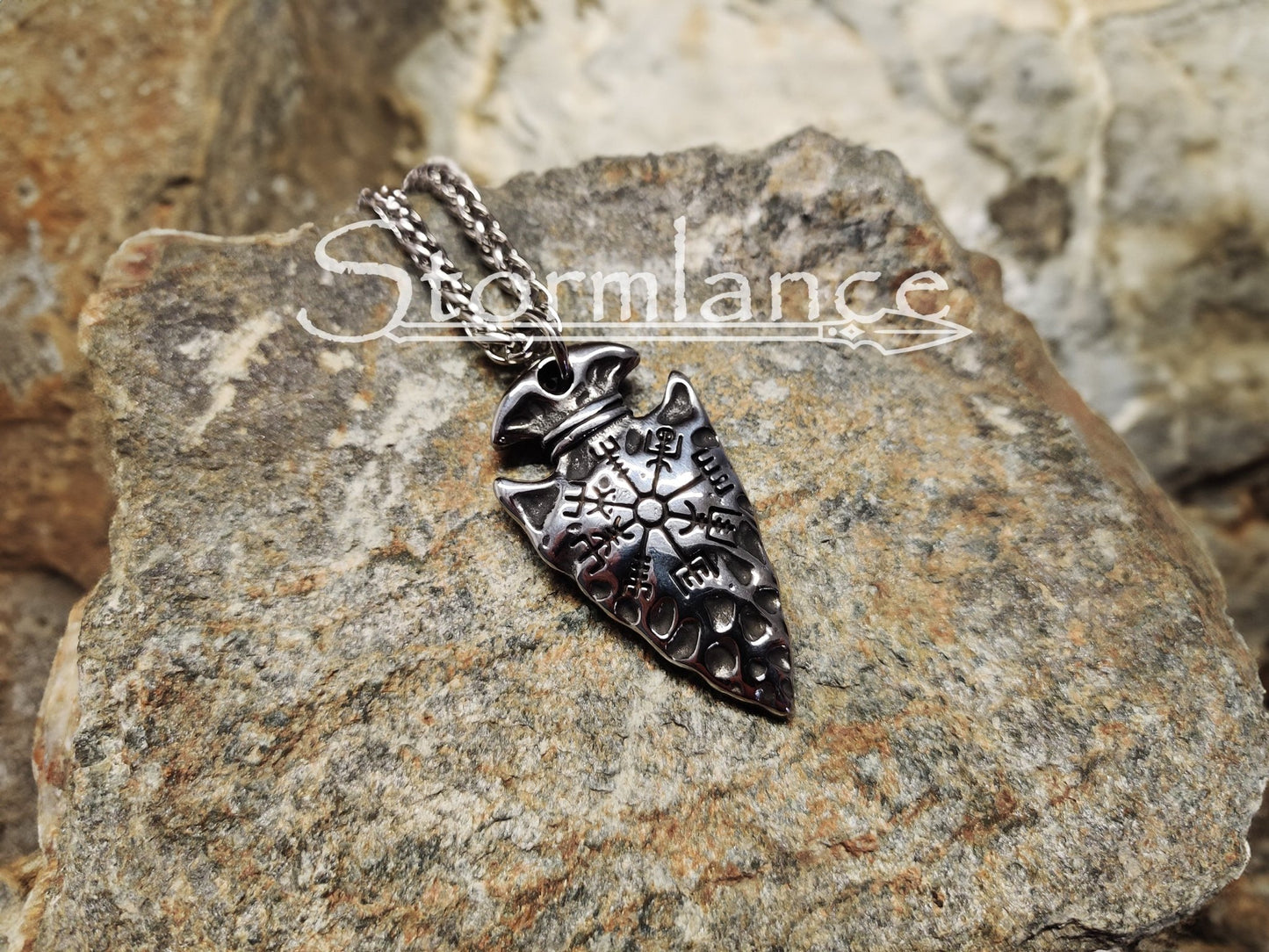 Gungnir Necklace, Stainless Steel - Stormlance