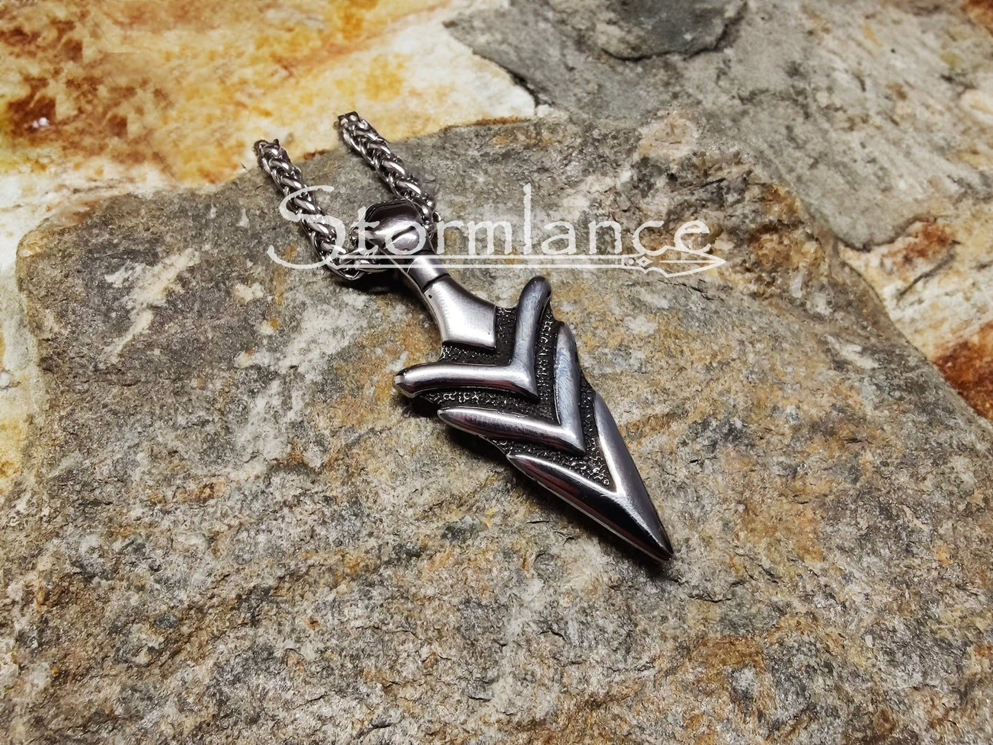 Gungnir Pendant, Stainless Steel - Stormlance