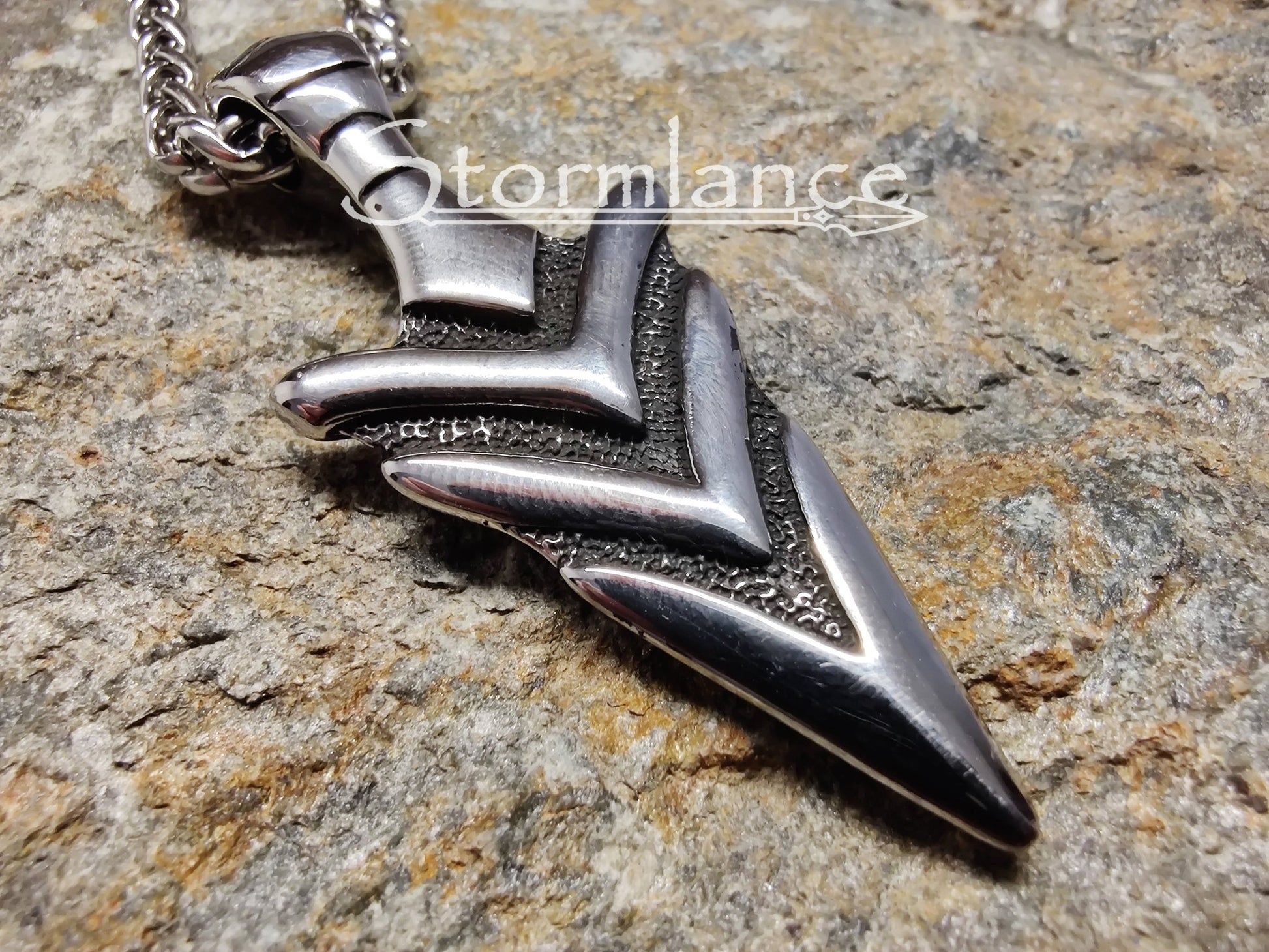 Gungnir Pendant, Stainless Steel - Stormlance