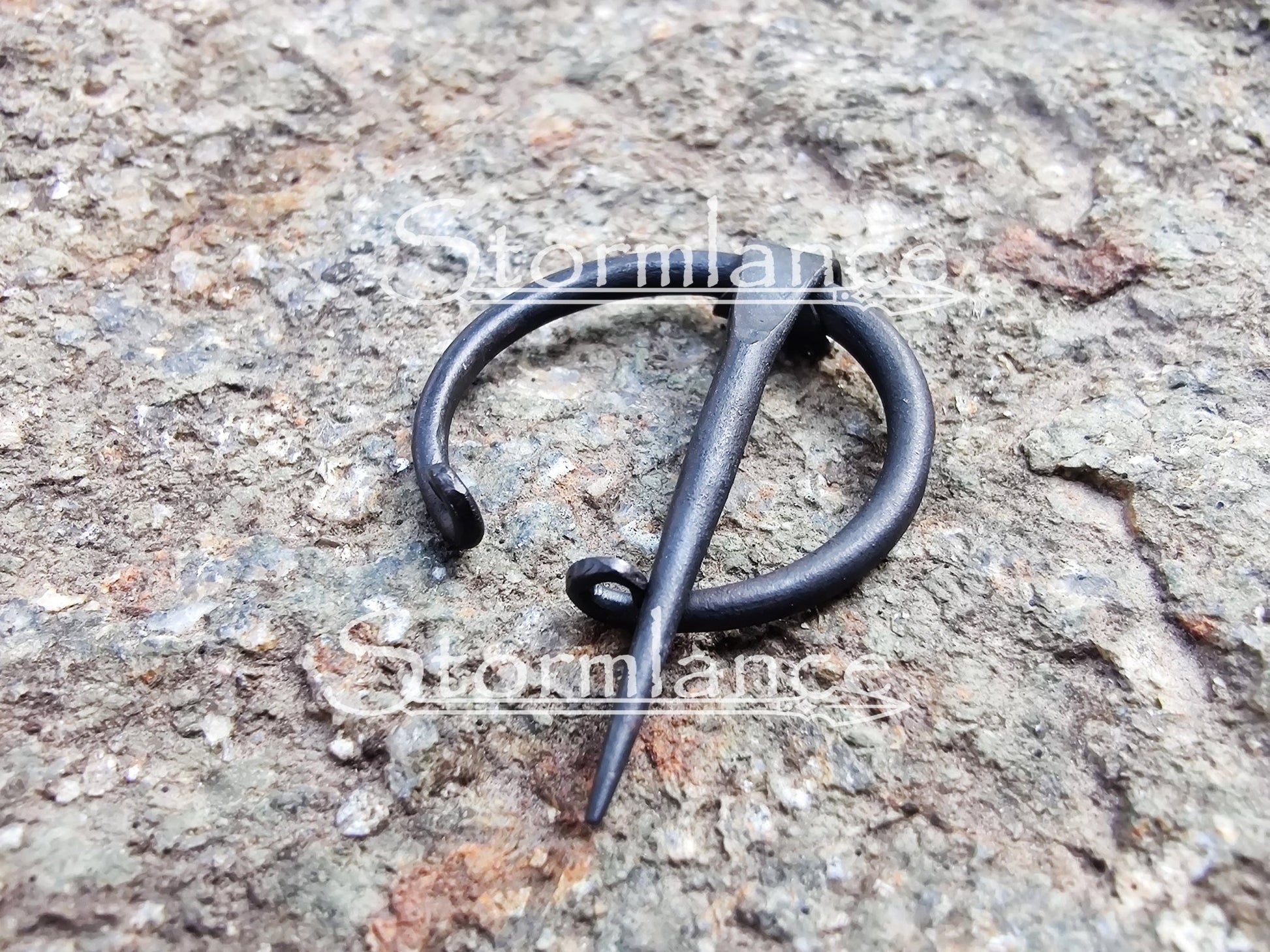 Hand - Forged Viking Fibula, Iron - Stormlance