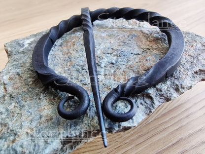 Hand - Forged Viking Fibula, Iron - Stormlance