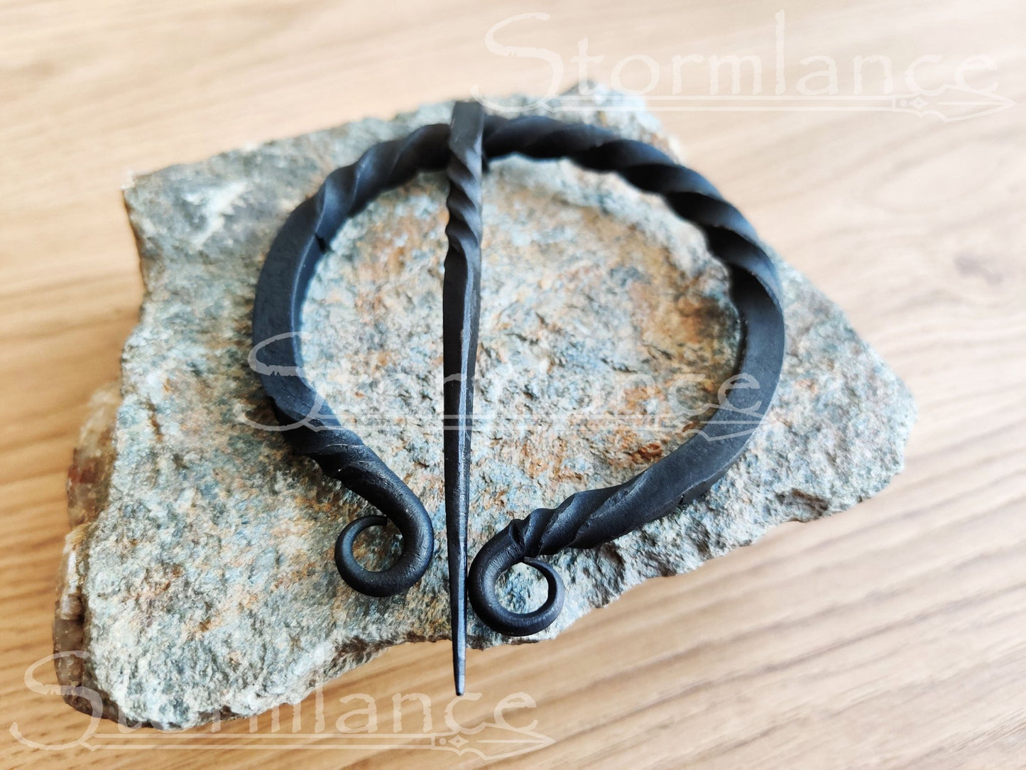 Hand - Forged Viking Fibula, Iron - Stormlance