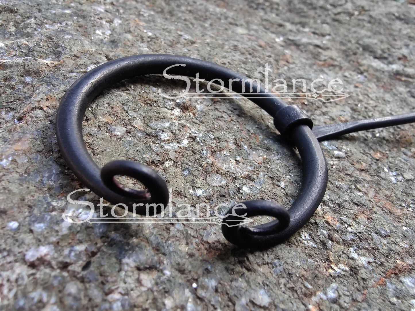 Hand - Forged Viking Fibula, Iron - Stormlance