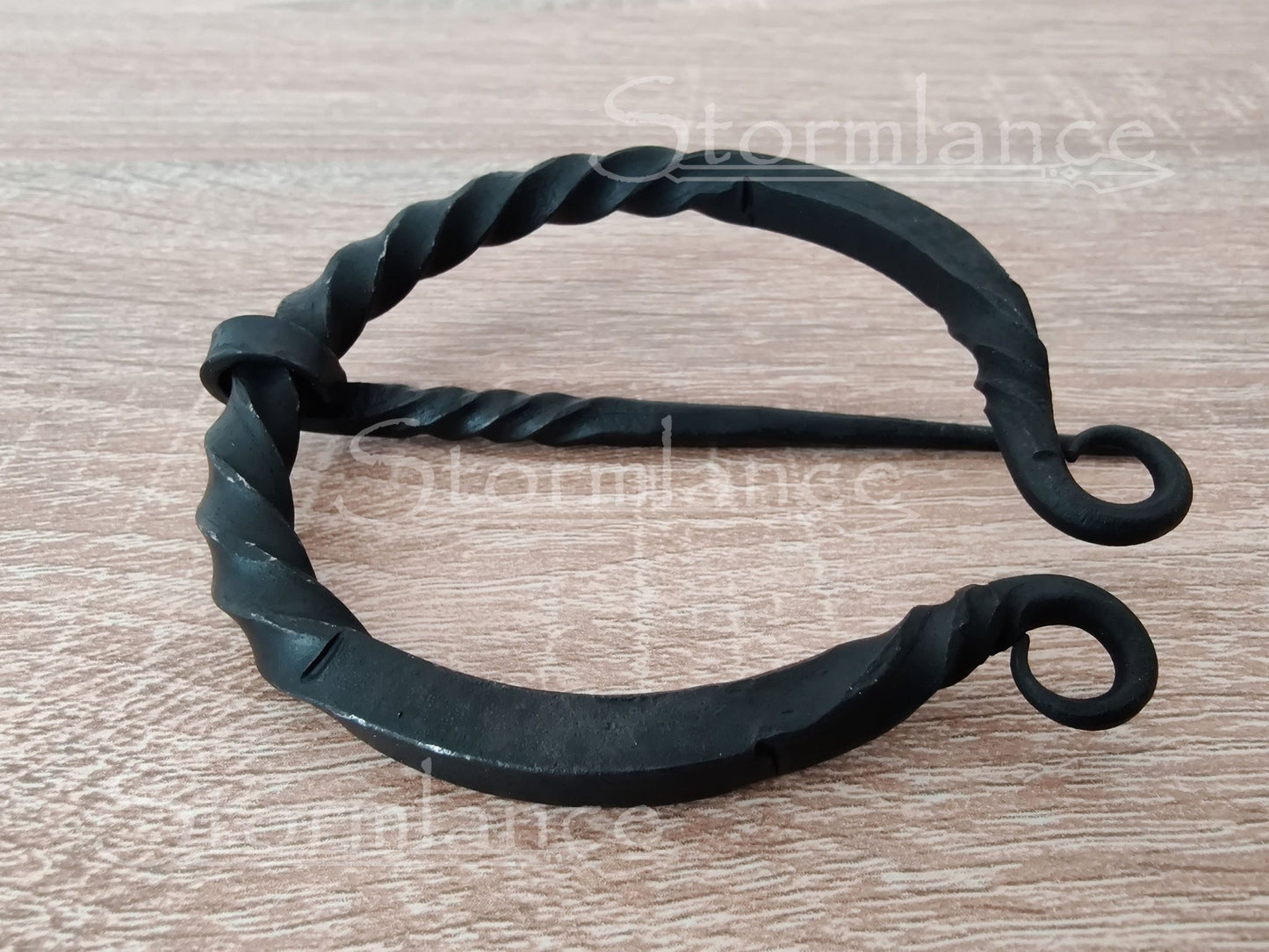 Hand - Forged Viking Fibula, Iron - Stormlance