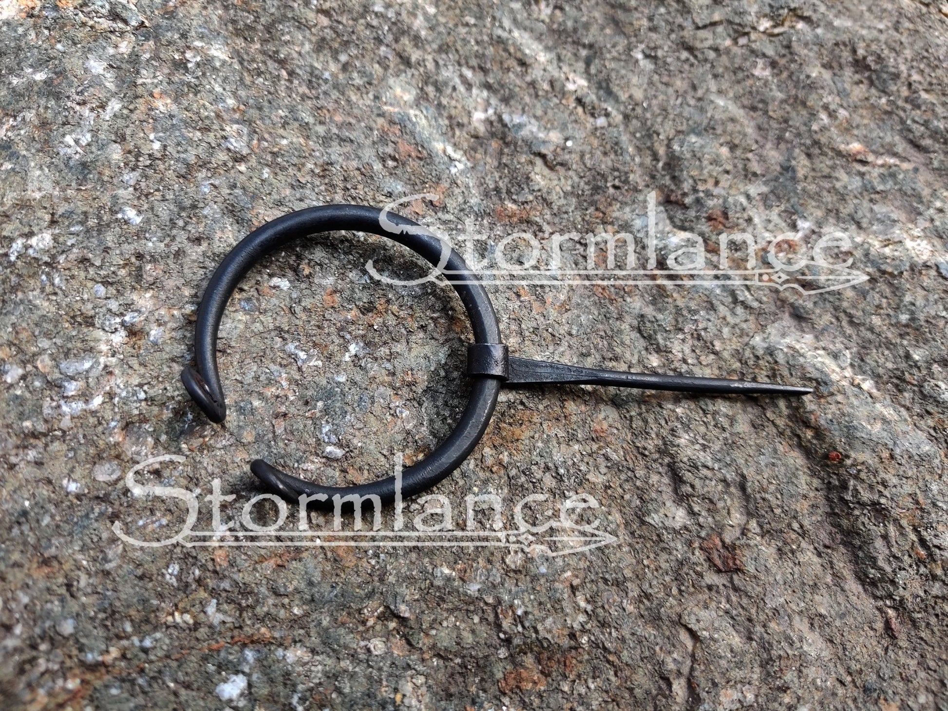 Hand - Forged Viking Fibula, Iron - Stormlance