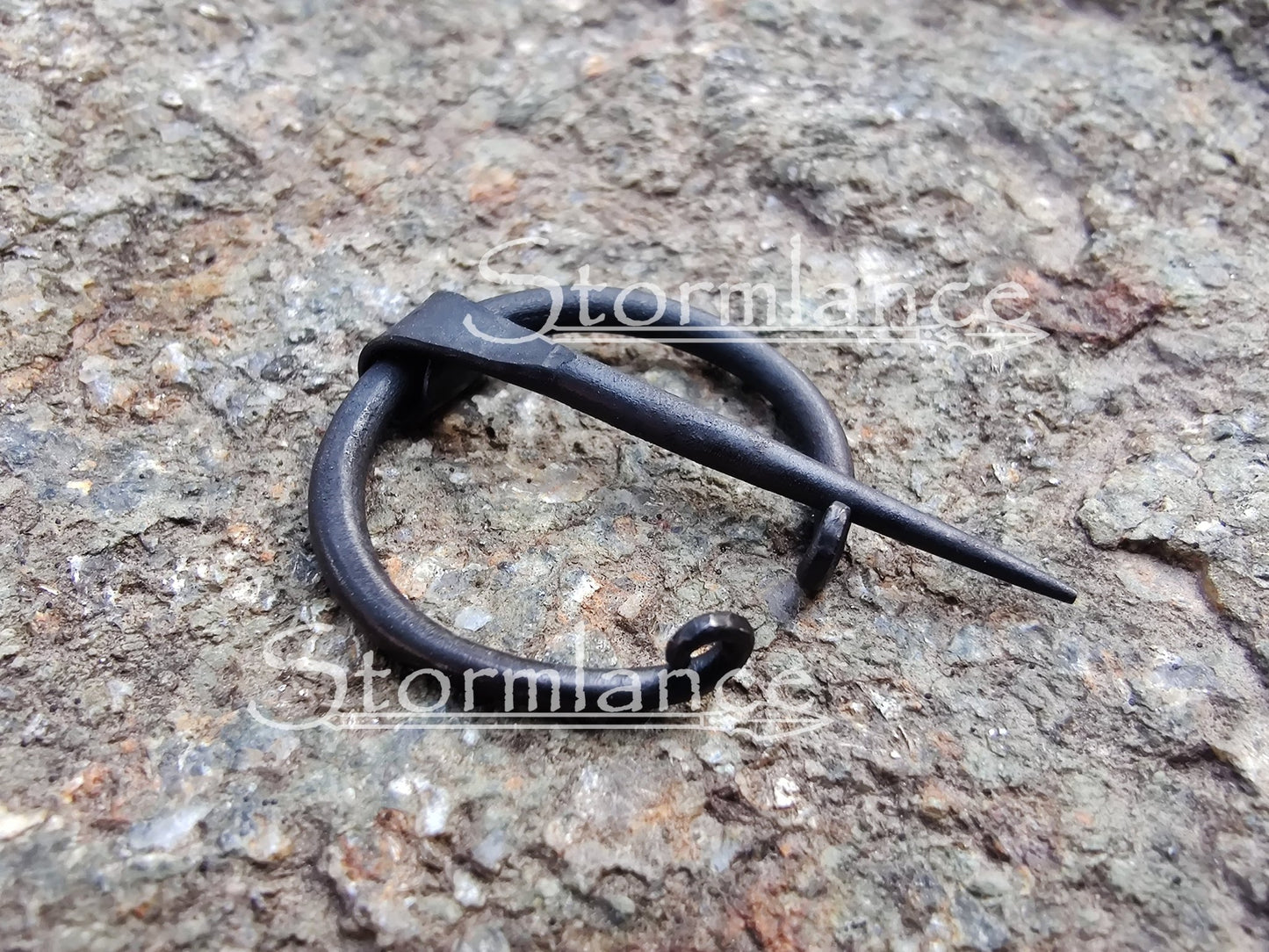 Hand - Forged Viking Fibula, Iron - Stormlance