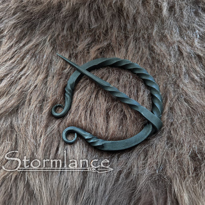 Hand - Forged Viking Fibula, Iron - Stormlance
