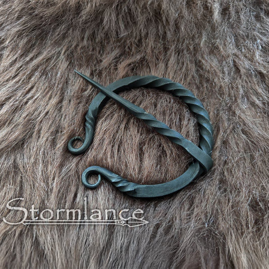 Hand - Forged Viking Fibula, Iron - Stormlance