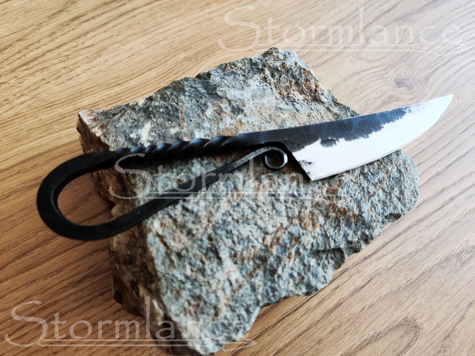 Hand - Forged Viking Krumkniv, High - Carbon Steel - Stormlance