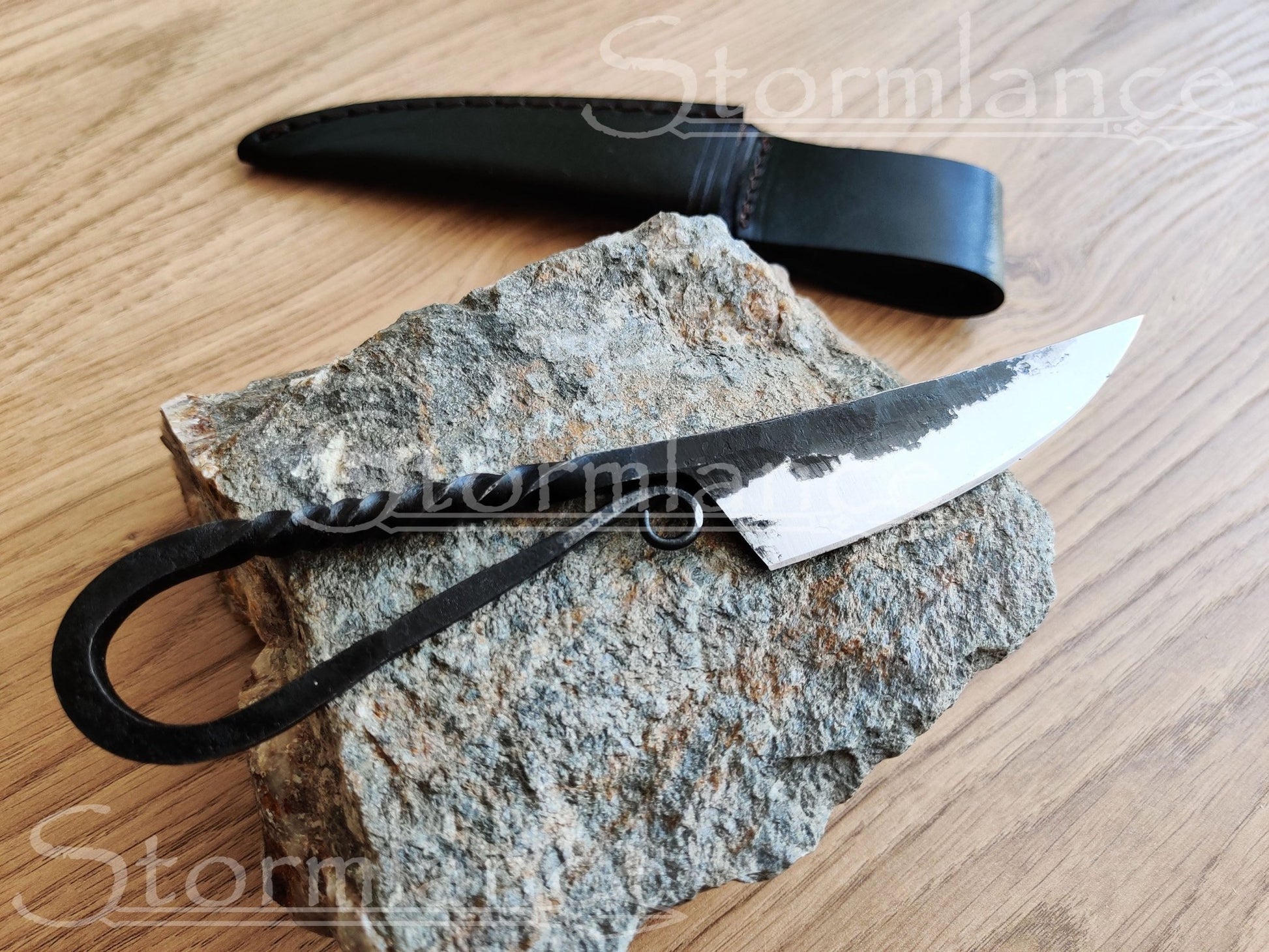 Hand - Forged Viking Krumkniv, High - Carbon Steel - Stormlance