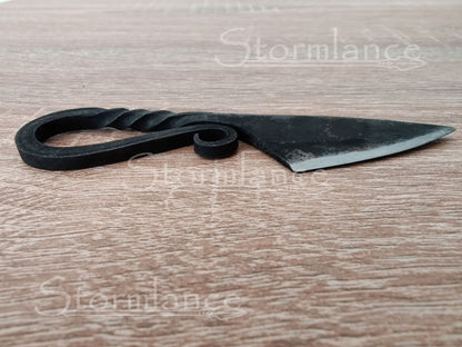 Hand - Forged Viking Neck Knife, High - Carbon Steel - Stormlance