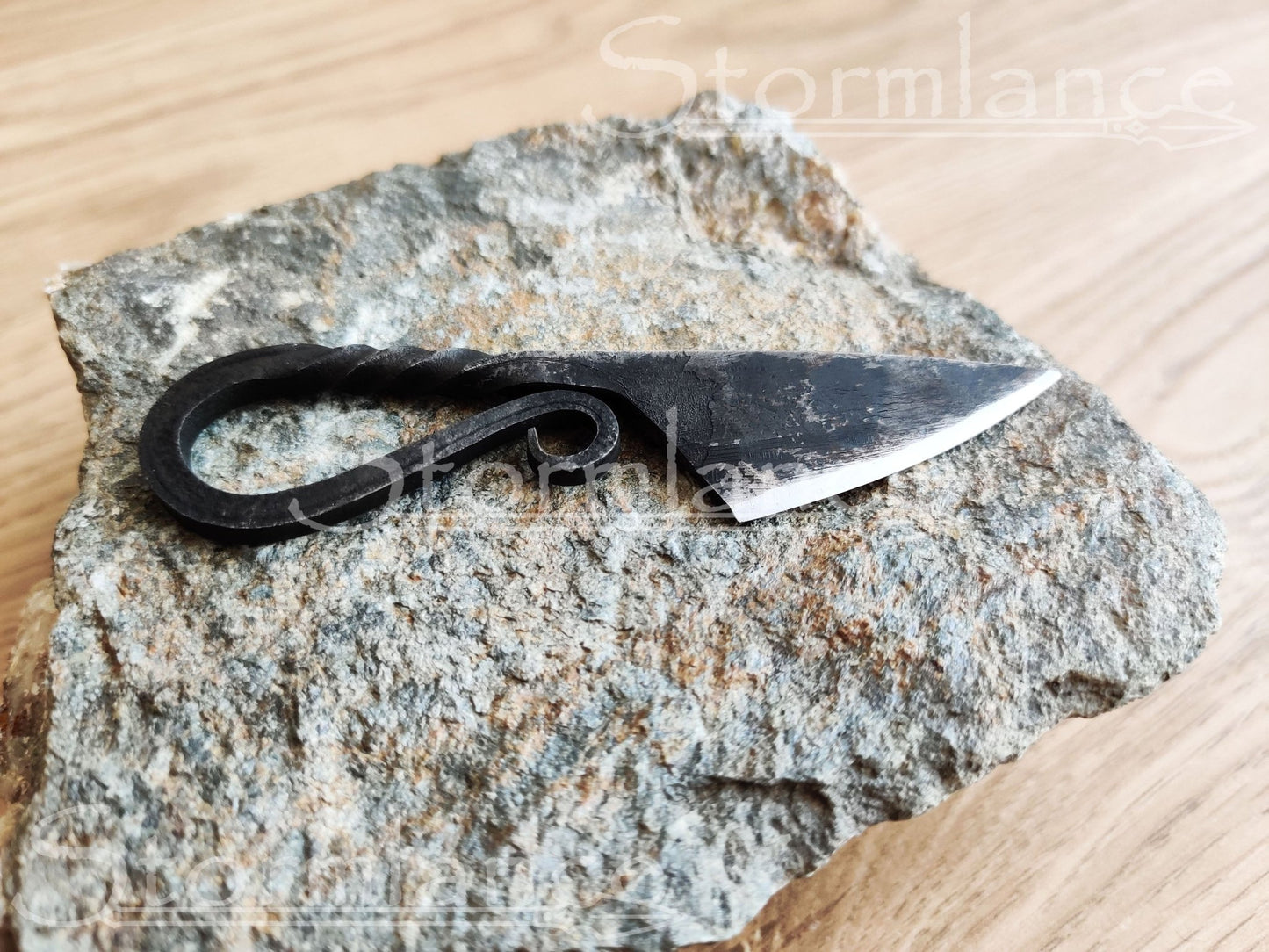 Hand - Forged Viking Neck Knife, High - Carbon Steel - Stormlance