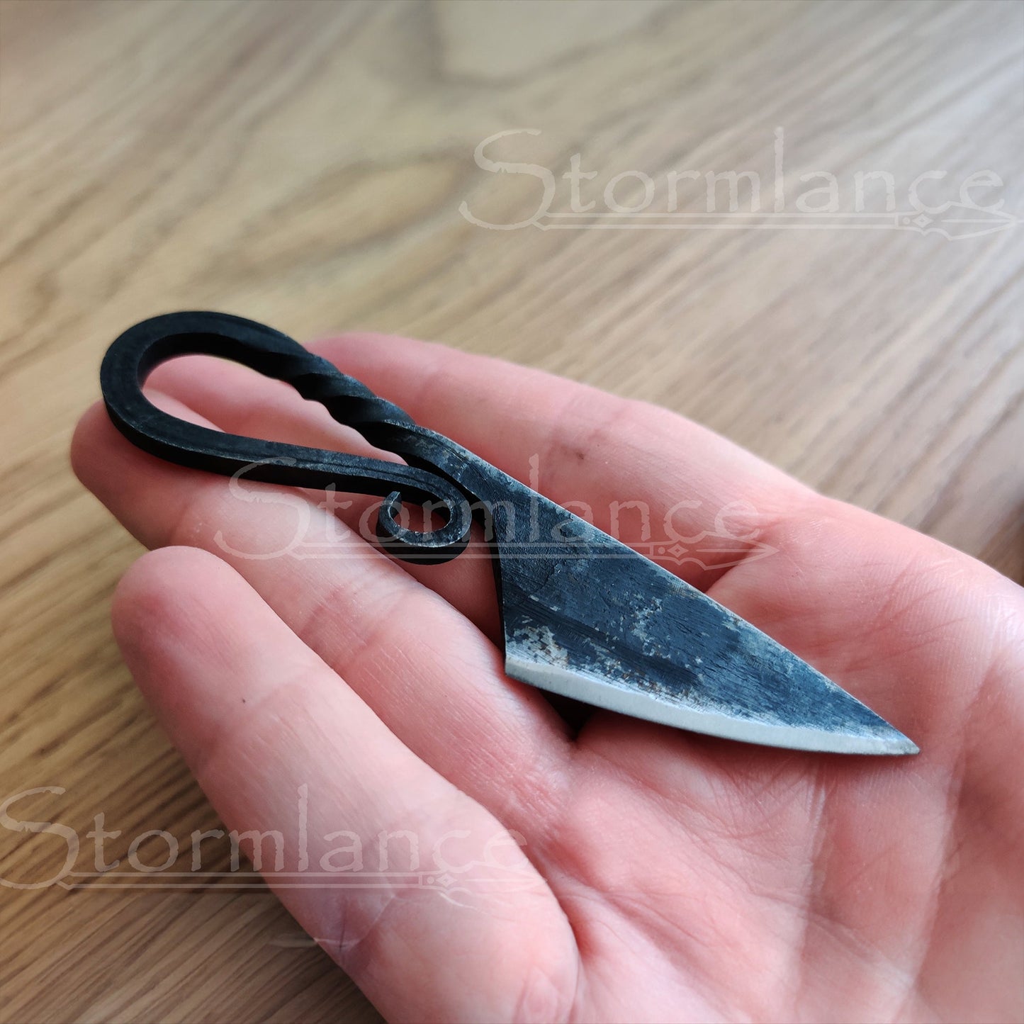 Hand - Forged Viking Neck Knife, High - Carbon Steel - Stormlance