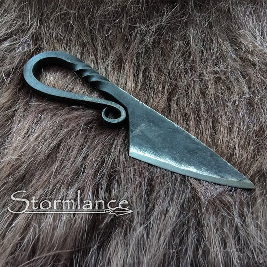 Hand - Forged Viking Neck Knife, High - Carbon Steel - Stormlance