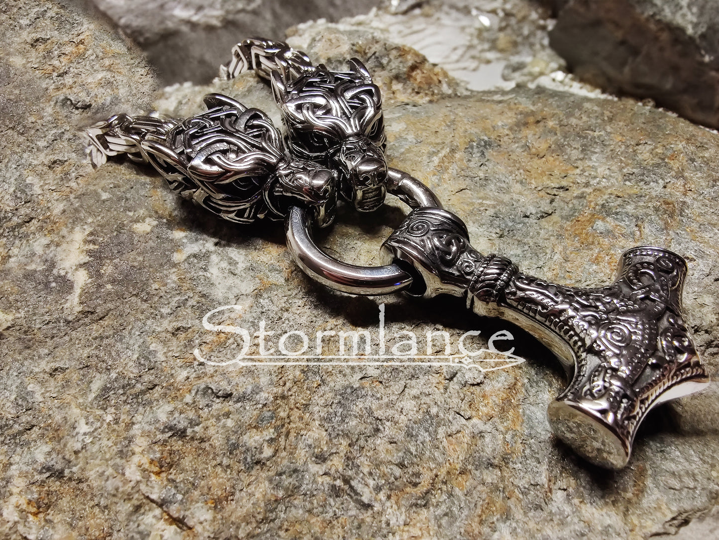 Massive Mjolnir Pendant, Stainless Steel