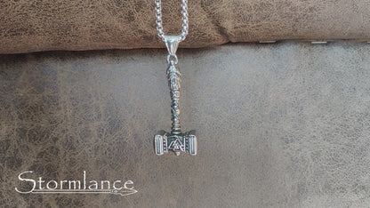 Mjolnir Pendant, Stainless Steel